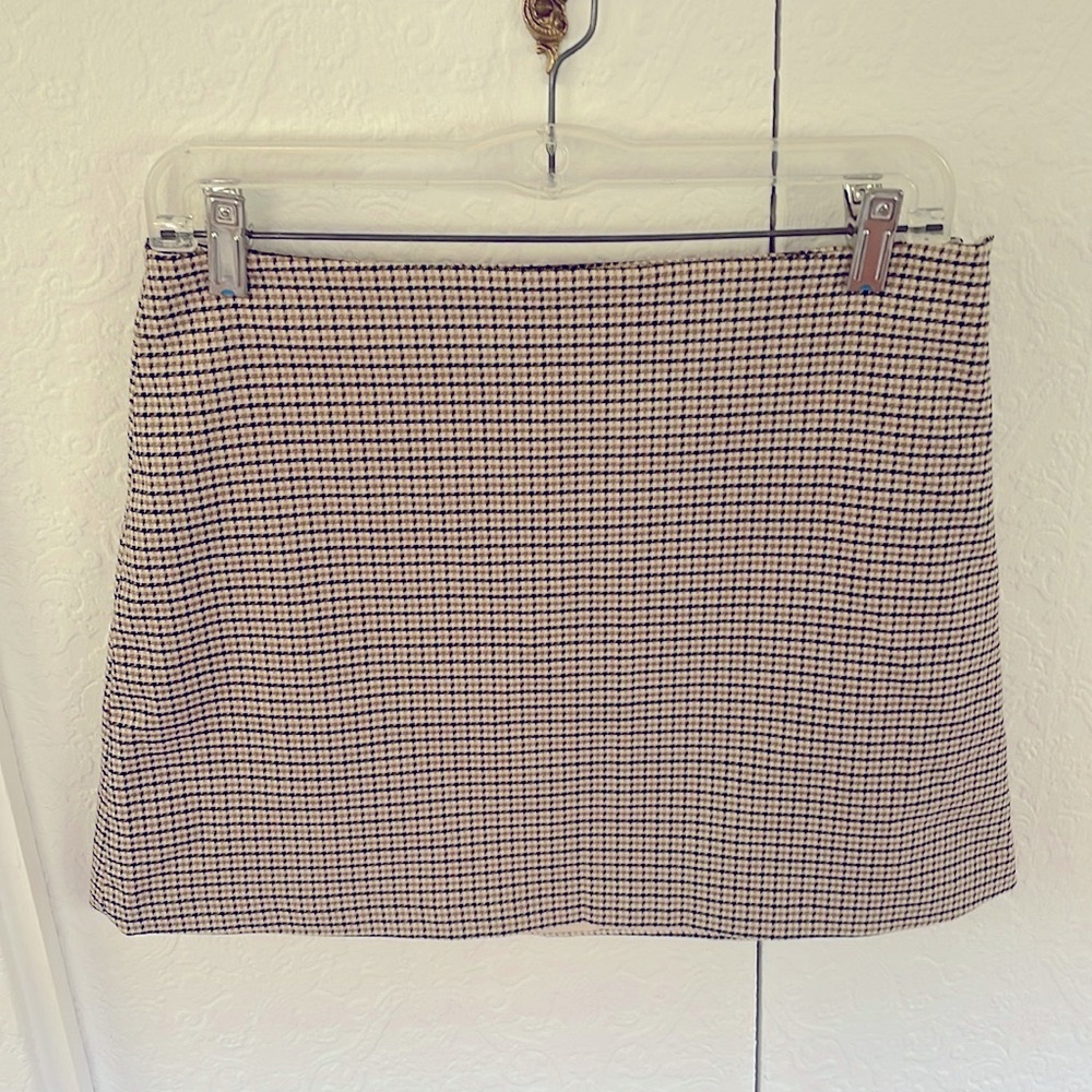 H&M Plaid Lined Mini Skirt